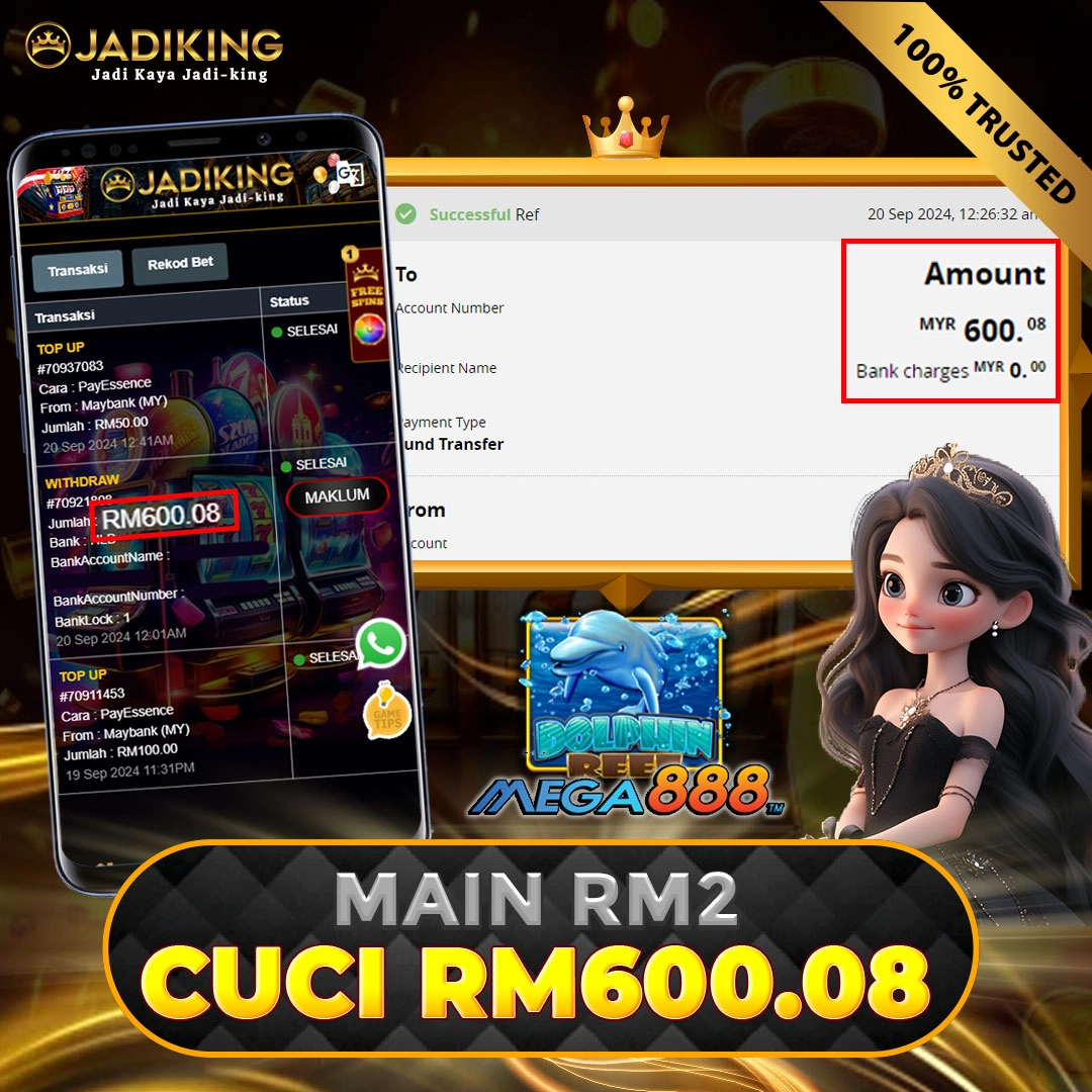 mega888 dolphine reef RM600.08