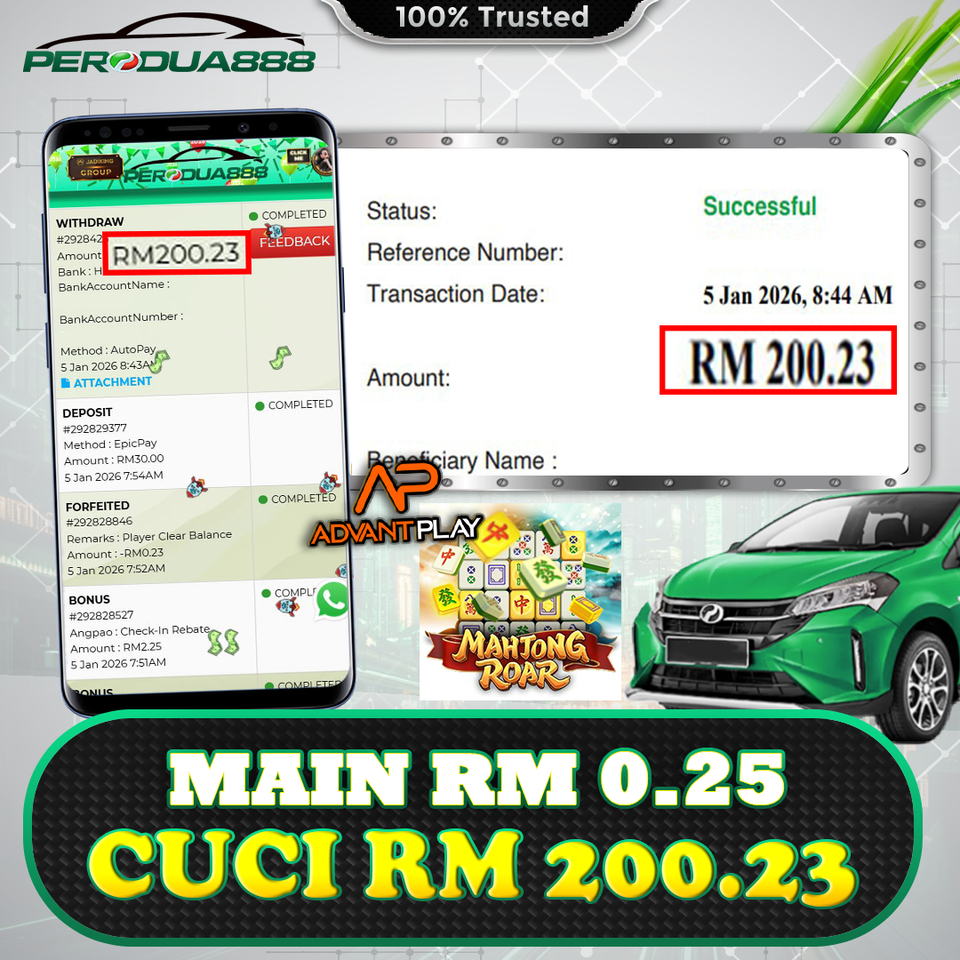 Perodua888 x AdvantPlay : Mahjong Roar